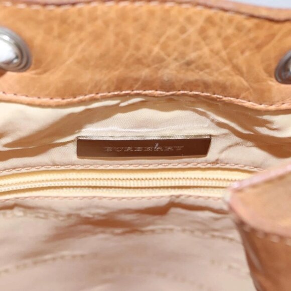 BURBERRY Backpack Canvas White Brown Auth th5698 - Picture 11 of 16